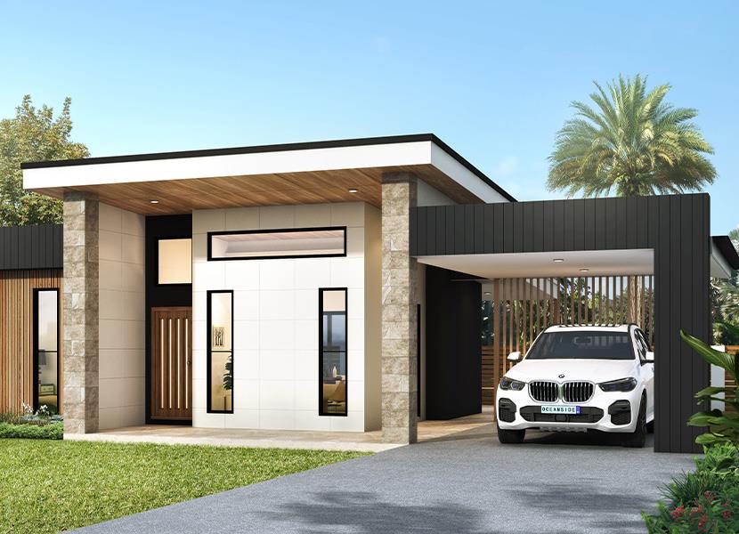 Noosa Grand two bedroom modern style granny flat by Oceanside Projects